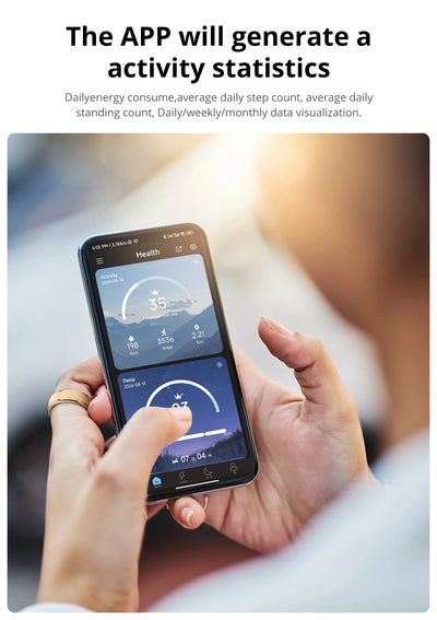 "COLMI R10 Smart Ring with Charging Case – Health & Sleep Monitor, 5ATM Waterproof, Multi-Sport Modes"