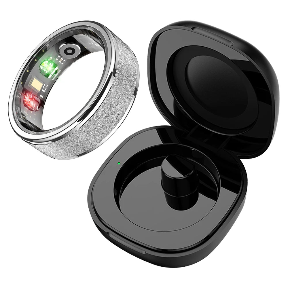 "COLMI R10 Smart Ring with Charging Case – Health & Sleep Monitor, 5ATM Waterproof, Multi-Sport Modes"
