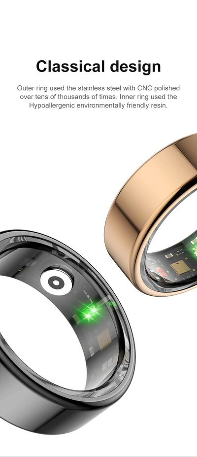 "COLMI R02 Smart Ring – Military Grade Titanium, Health Monitoring, Waterproof, Multi-Sport Modes"