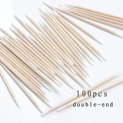 100/300pcs Double Head Cotton Swabs – Premium Makeup & Cleaning Buds for Nose, Ears, and Health Care