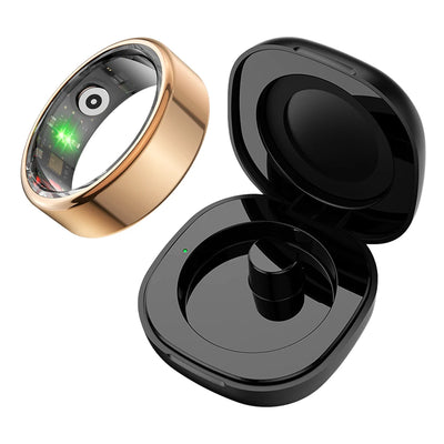 2024 COLMI R02 Smart Ring with Charging Case – 39 Days Battery Life, Health Monitor, 5ATM Waterproof for Men & Women