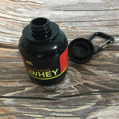 100ML Mini Portable Protein Container Bottle – Outdoor Sports Powder Bottle with Whey Keychain & Health Funnel