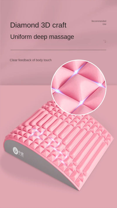 "Back Stretcher for Lower Back Pain Relief – Spine Aligner, Lumbar Decompression Massager for Sciatica & Herniated Discs"