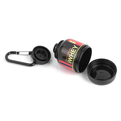 100ML Mini Portable Protein Container Bottle – Outdoor Sports Powder Bottle with Whey Keychain & Health Funnel