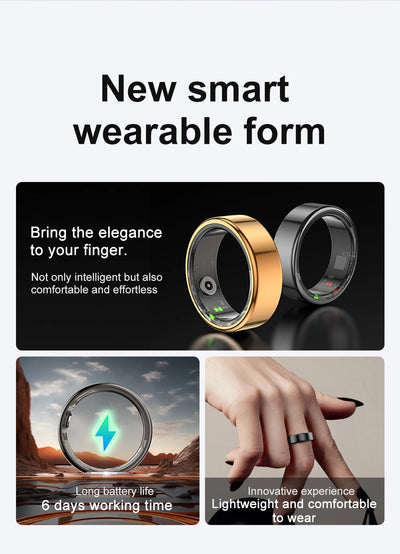 "COLMI R02 Smart Ring – Military Grade Titanium, Health Monitoring, Waterproof, Multi-Sport Modes"