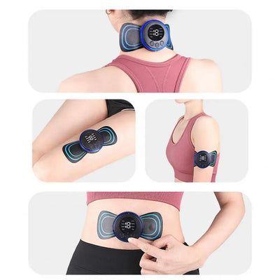 "Full Body Pain Relief in Your Pocket – Mini Massager Machine with 8 Modes & 19 Frequency Levels for Muscle Relaxation, Rechargeable & Compact"