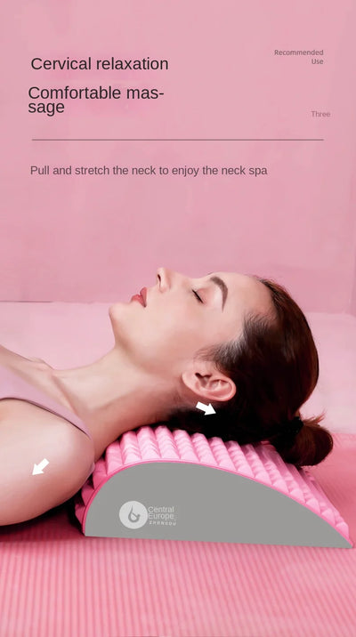 "Back Stretcher for Lower Back Pain Relief – Spine Aligner, Lumbar Decompression Massager for Sciatica & Herniated Discs"